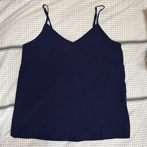Twist Back Navy Blue Camisole Top
